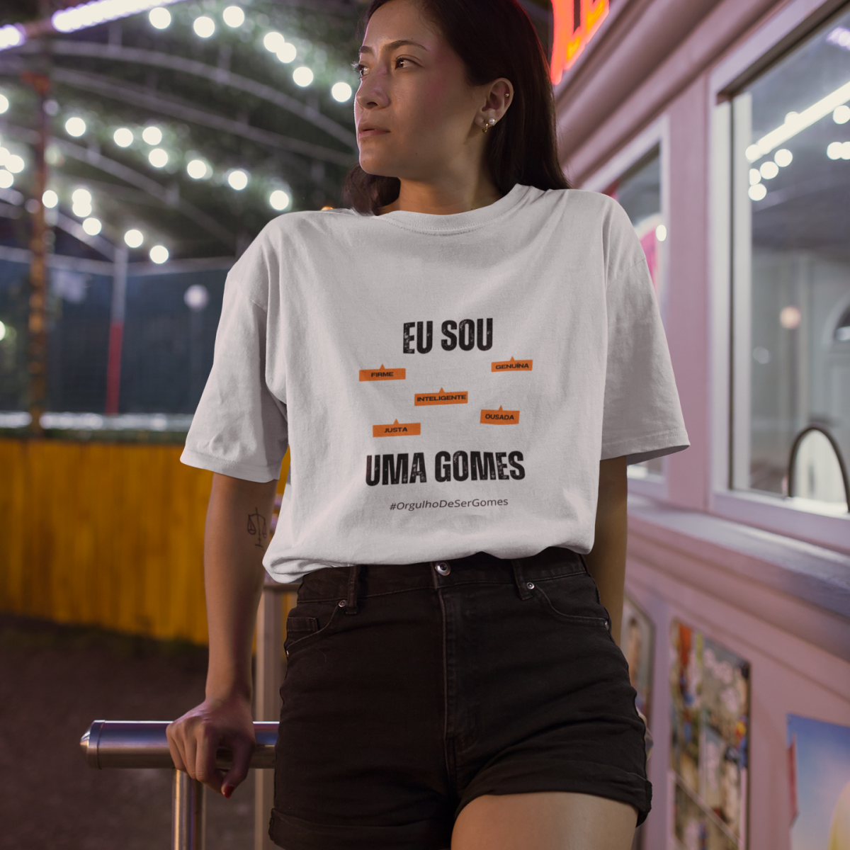 Nome do produto: Camiseta Feminina Eu Sou Uma Gomes – Nome Que Representa (Quality Adulto)