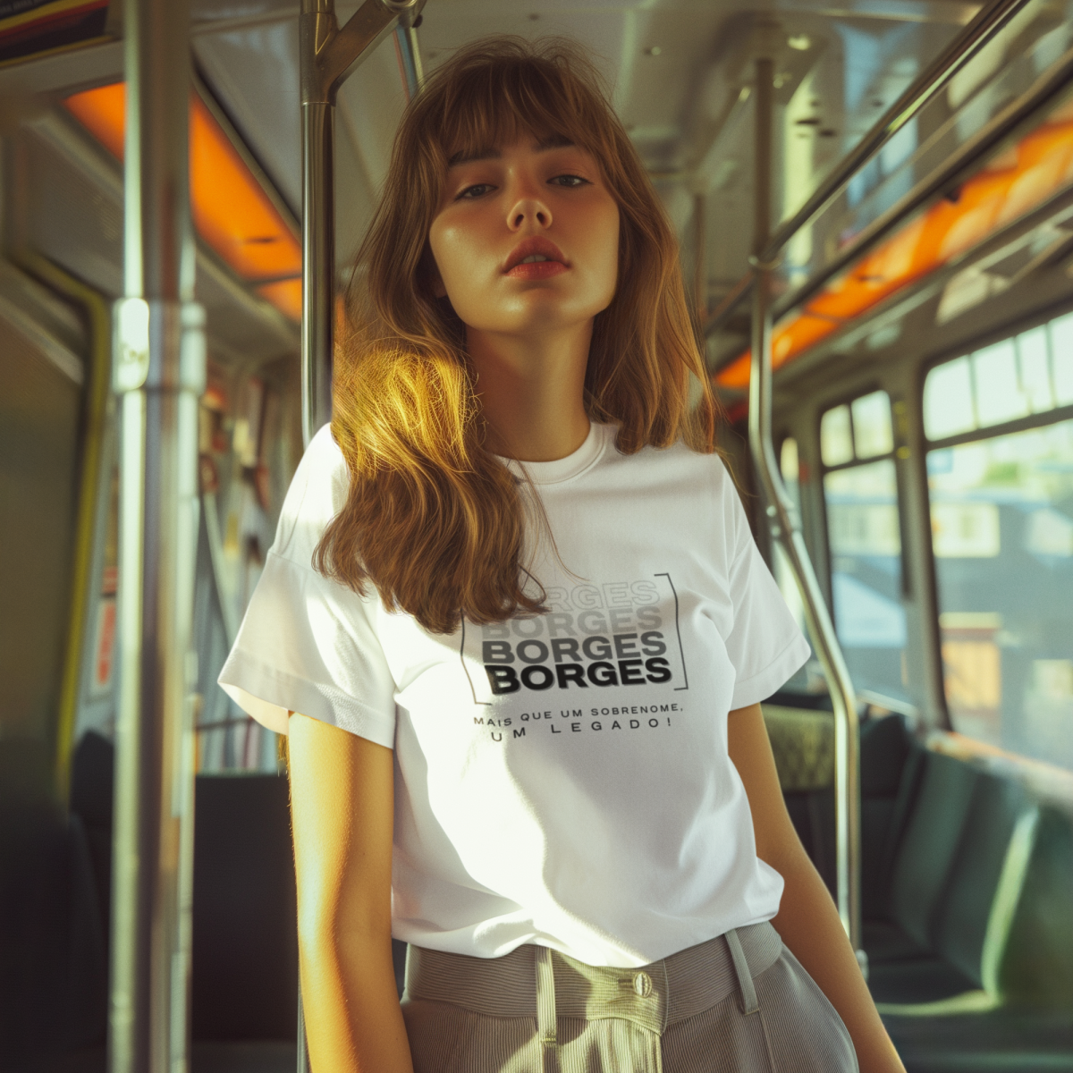 Camiseta Unissex Infanto-Juvenil “Borges, Mais que um Sobrenome, um Legado!” – Vista o Legado (Malha Quality)