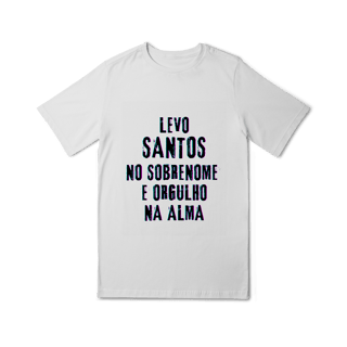 Nome do produto Camiseta Unissex Infanto-Juvenil Santos no Nome, Orgulho na Alma (Malha Quality)