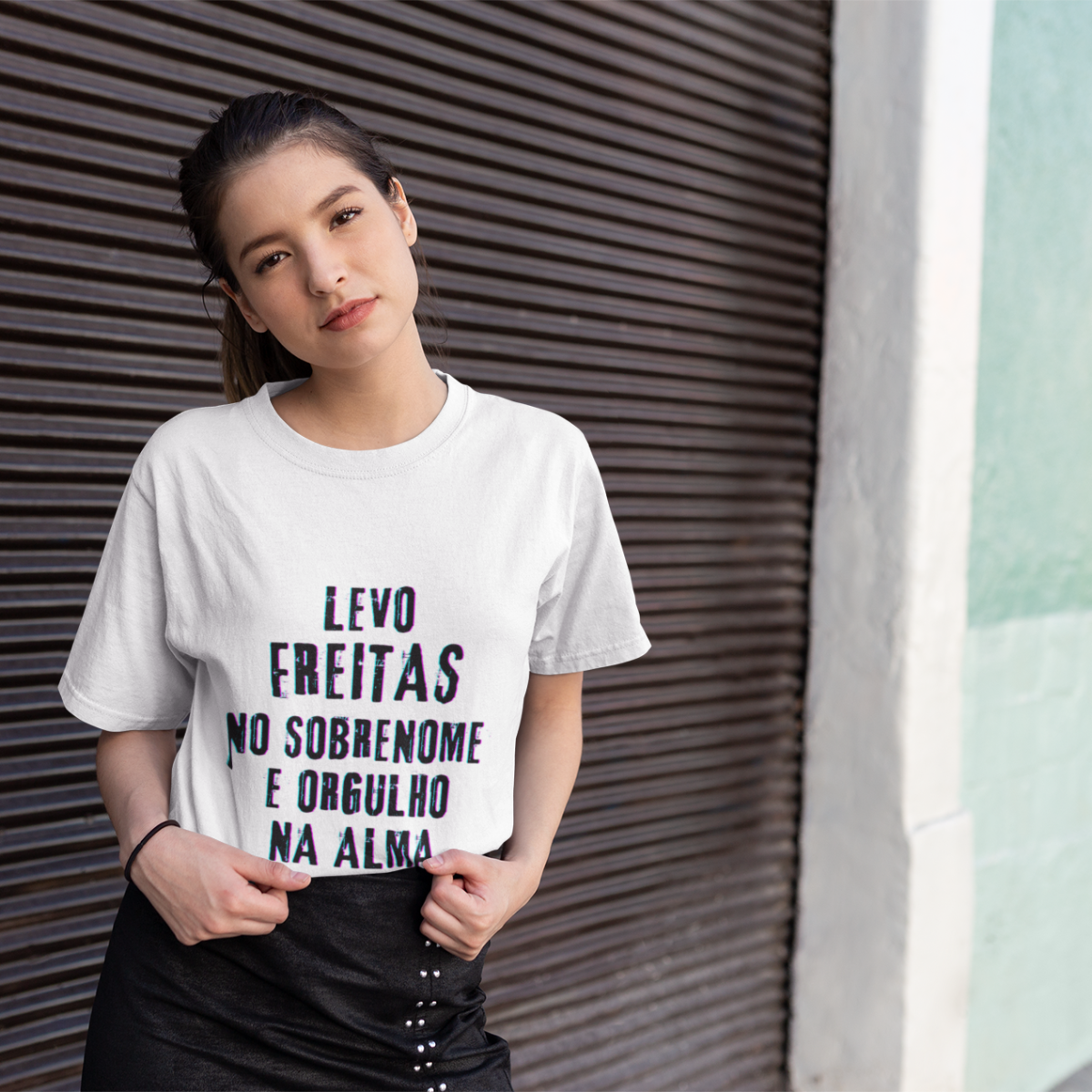 Camiseta Unissex Infanto-Juvenil Freitas no Nome, Orgulho na Alma (Malha Quality)