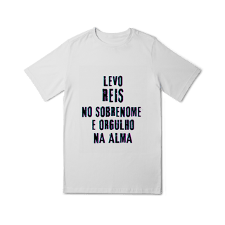 Nome do produto Camiseta Unissex Infanto-Juvenil Reis no Nome, Orgulho na Alma (Malha Quality)