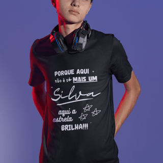 Nome do produto Camiseta Masculina Silva Infanto-juvenil – Sua Estrela Brilha Aqui (Quality Infantil - 10 a 14 anos)