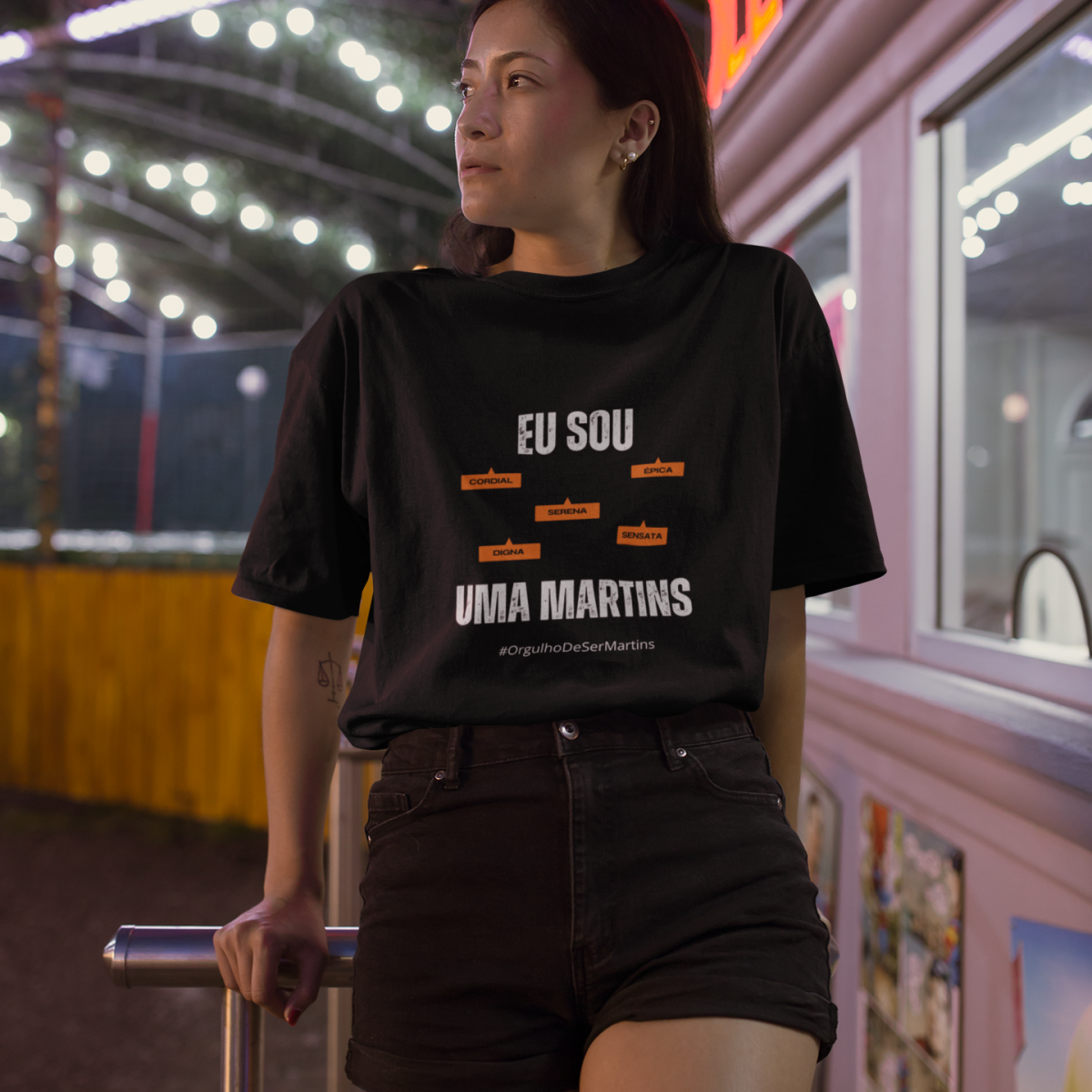 Nome do produto: Camiseta Feminina Eu Sou Uma Martins – Nome Que Representa (Quality Adulto)