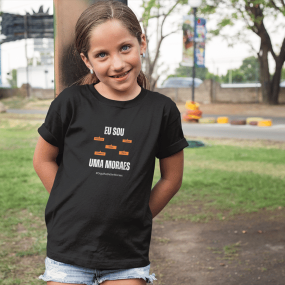 Camiseta Infantil Feminina Eu Sou Uma Moraes – Nome Que Representa (Quality Infantil - 2 a 8 anos)