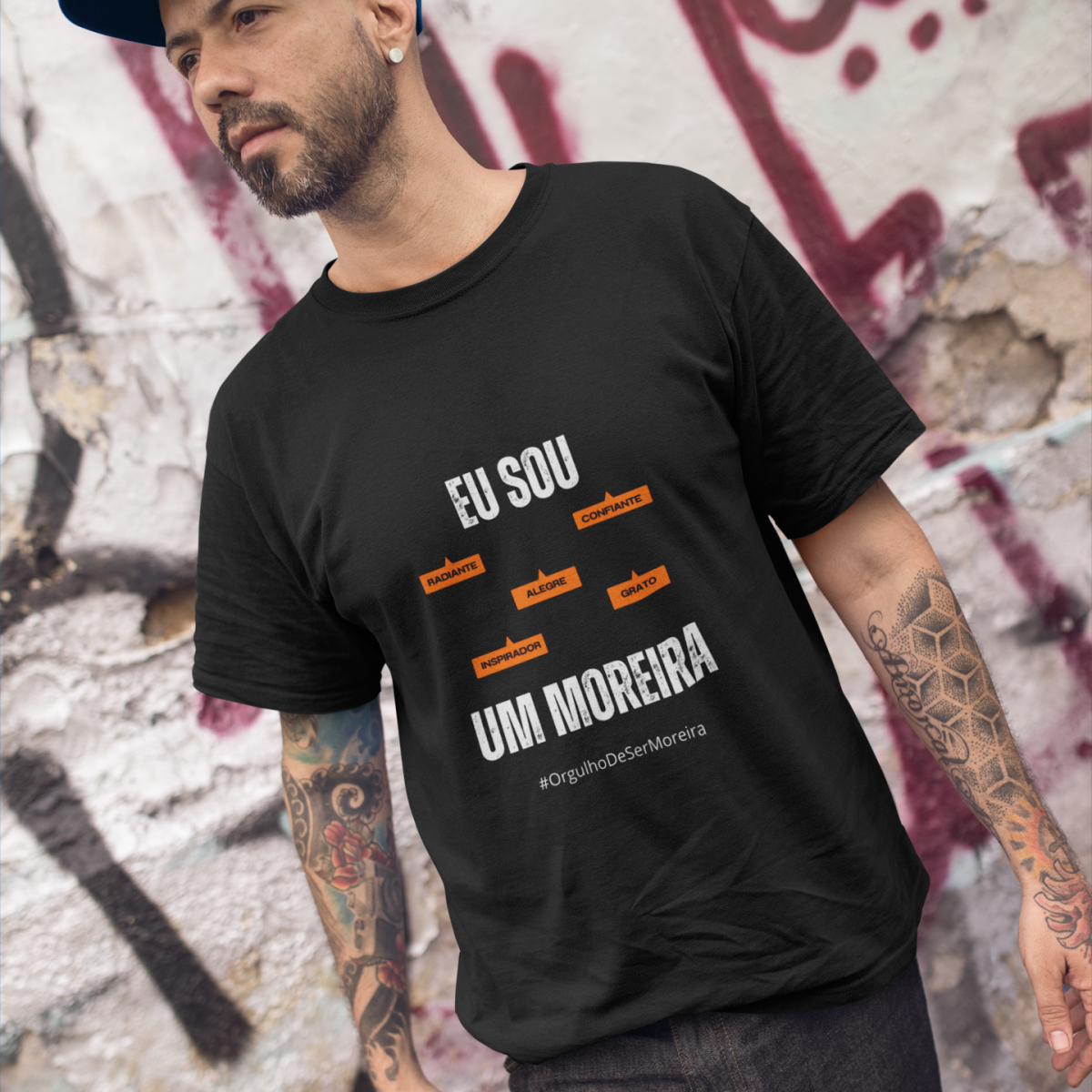 Camiseta Masculina Eu Sou Um Moreira – Nome Que Representa (Malha Quality)