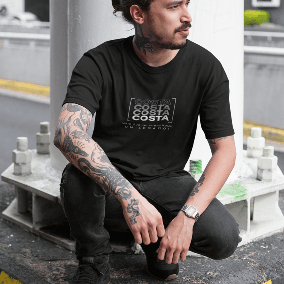Camiseta Unissex “Costa, Mais que um Sobrenome, um Legado!” – Vista o Legado (Malha Quality)