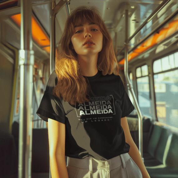 Camiseta Unissex Infanto-Juvenil “Almeida, Mais que um Sobrenome, um Legado!” – Vista o Legado (Malha Quality)