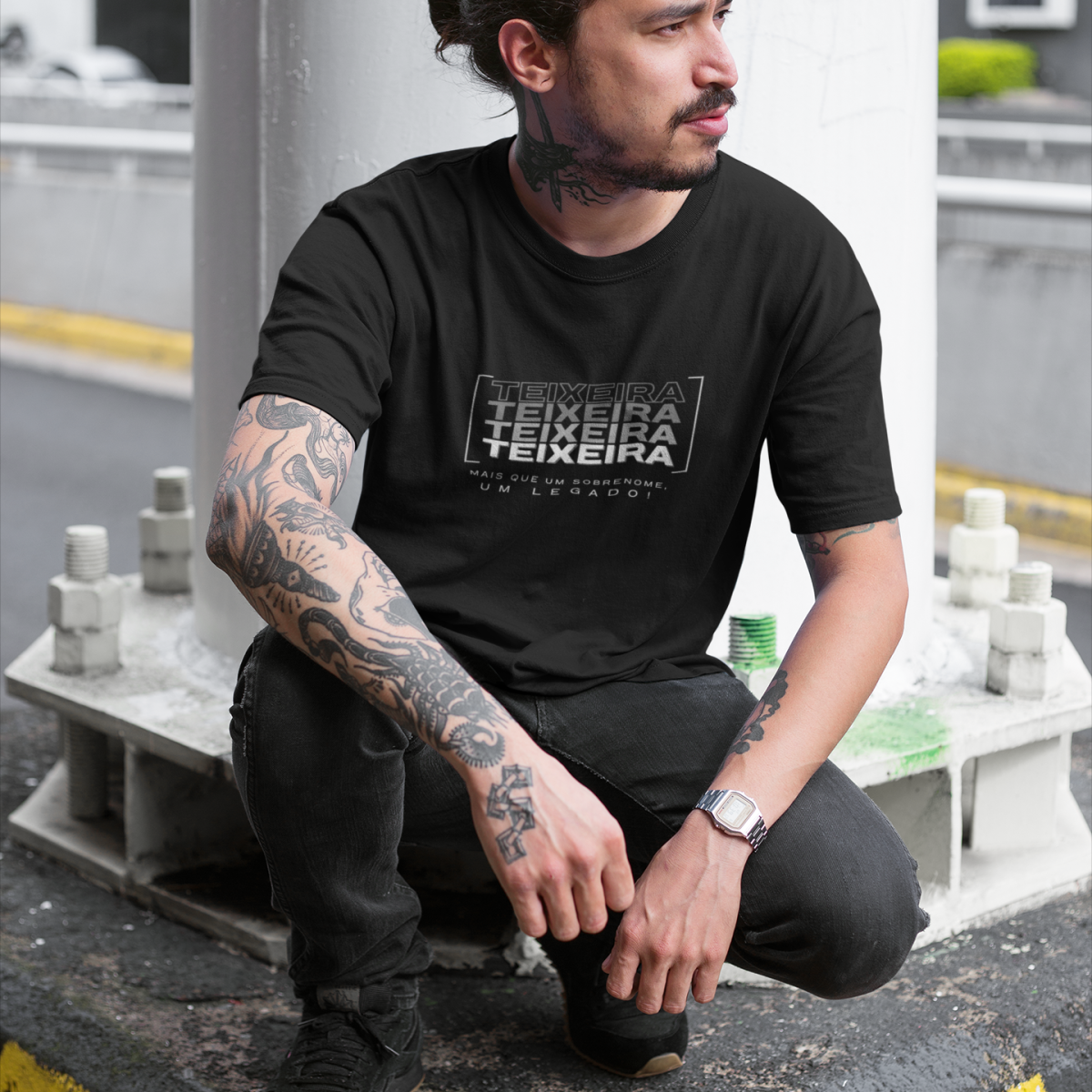 Camiseta Unissex “Teixeira, Mais que um Sobrenome, um Legado!” – Vista o Legado (Malha Quality)