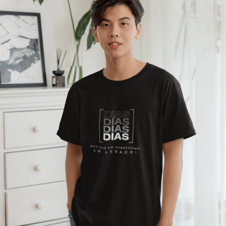 Camiseta Unissex Infanto-Juvenil “Dias, Mais que um Sobrenome, um Legado!” – Vista o Legado (Malha Quality)
