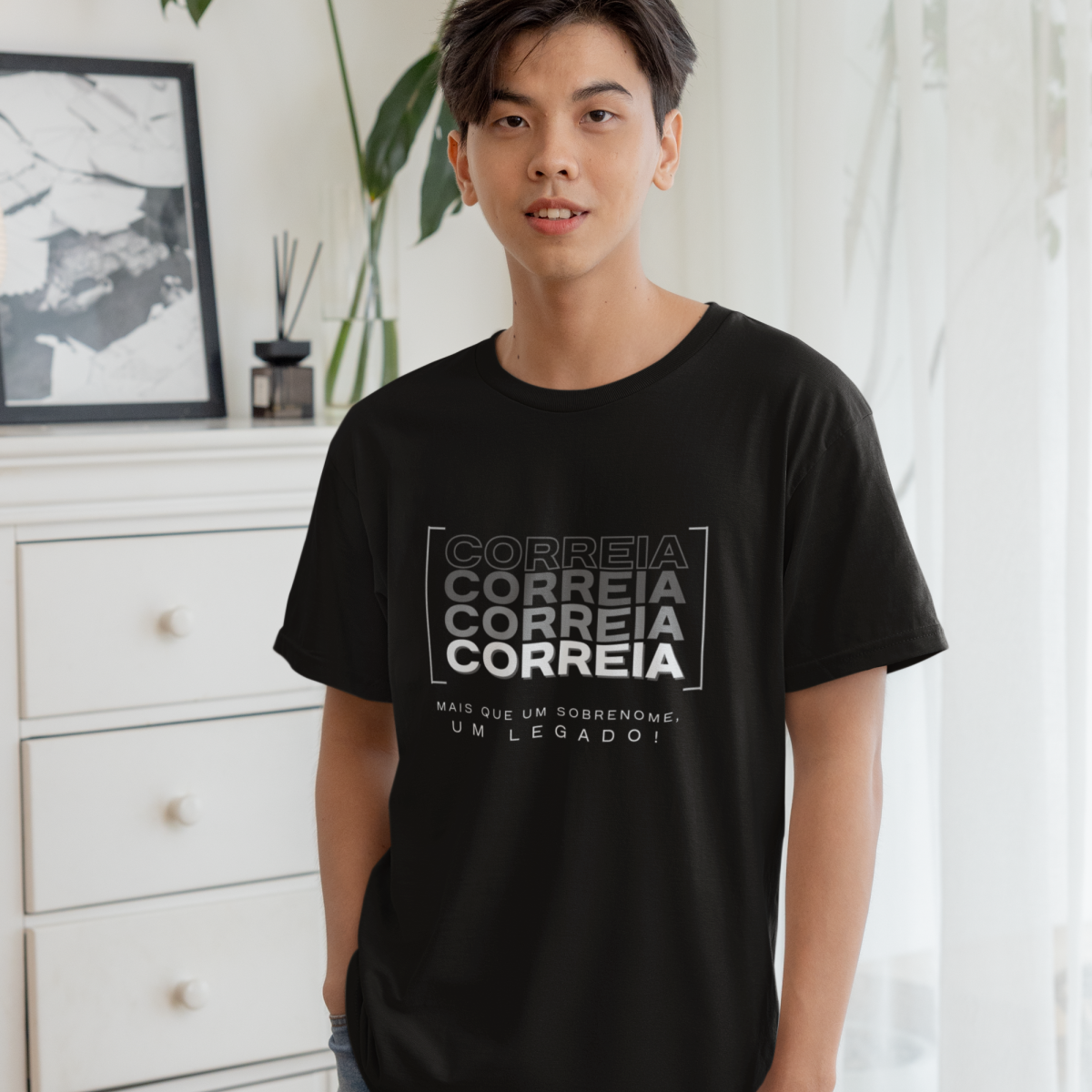 Camiseta Unissex Infanto-Juvenil “Correia, Mais que um Sobrenome, um Legado!” – Vista o Legado (Malha Quality)