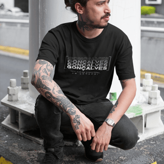 Nome do produto Camiseta Unissex “Gonçalves, Mais que um Sobrenome, um Legado!” – Vista o Legado (Malha Quality)