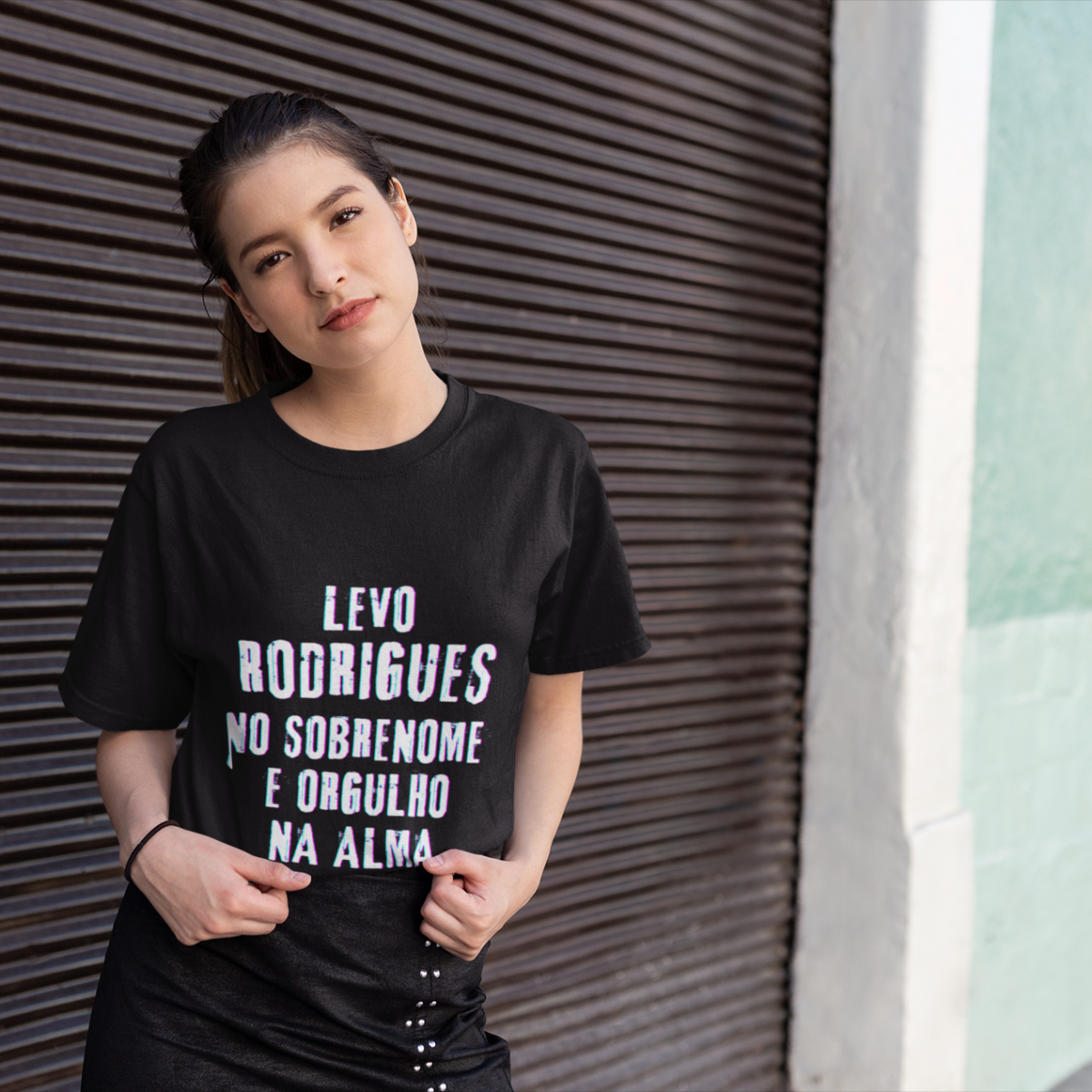 Camiseta Unissex Infanto-Juvenil Rodrigues no Nome, Orgulho na Alma (Malha Quality)