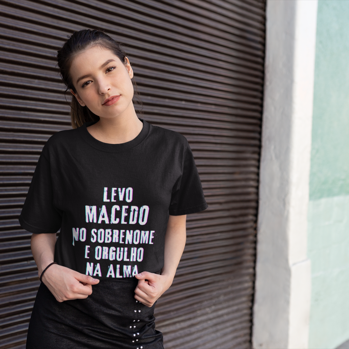 Camiseta Unissex Infanto-Juvenil Macedo no Nome, Orgulho na Alma (Malha Quality)