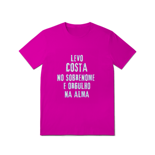 Nome do produto Camiseta Unissex Costa no Nome, Orgulho na Alma (Malha Quality)