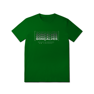 Nome do produto Camiseta Unissex “Gonçalves, Mais que um Sobrenome, um Legado!” – Vista o Legado (Malha Quality)