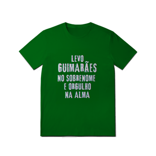 Nome do produto Camiseta Unissex Guimarães no Nome, Orgulho na Alma (Malha Quality)