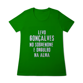Nome do produto Baby Long Gonçalves no Nome, Orgulho na Alma (Malha Quality)