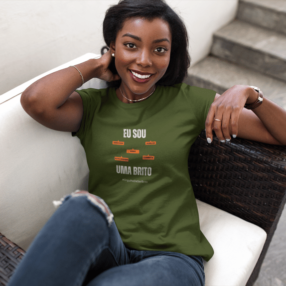Baby Long Feminina Eu Sou Uma Brito – Nome Que Representa (Quality Adulto)