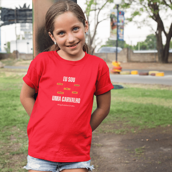 Camiseta Infantil Feminina Eu Sou Uma Carvalho – Nome Que Representa (Quality Infantil - 2 a 8 anos)