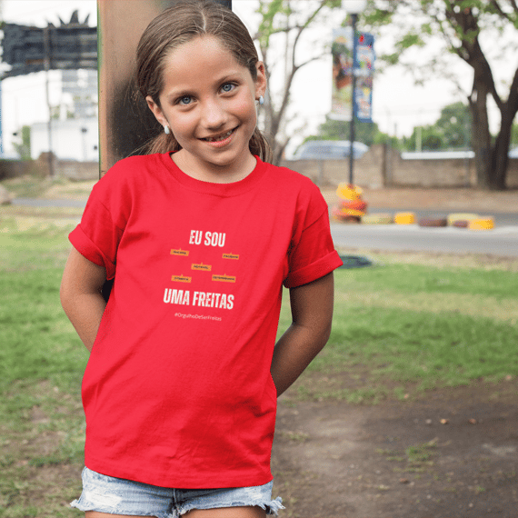 Camiseta Infantil Feminina Eu Sou Uma Freitas – Nome Que Representa (Quality Infantil - 2 a 8 anos)