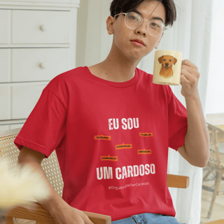 Camiseta Masculina Infanto-Juvenil Eu Sou um Cardoso – Nome Que Representa (Malha Quality)