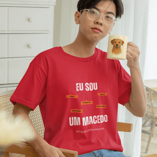 Nome do produto Camiseta Masculina Infanto-Juvenil Eu Sou um Macedo – Nome Que Representa (Malha Quality)