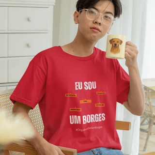 Nome do produto Camiseta Masculina Infanto-Juvenil Eu Sou um Borges – Nome Que Representa (Malha Quality)