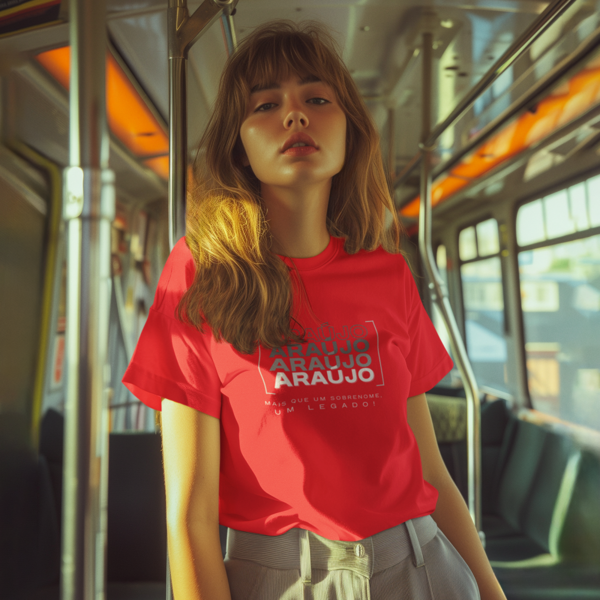 Camiseta Unissex Infanto-Juvenil “Araújo, Mais que um Sobrenome, um Legado!” – Vista o Legado (Malha Quality)