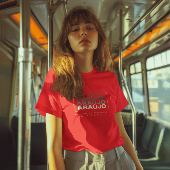 Camiseta Unissex Infanto-Juvenil “Araújo, Mais que um Sobrenome, um Legado!” – Vista o Legado (Malha Quality)