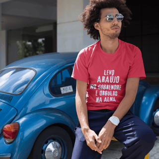 Nome do produto Camiseta Unissex Araújo no Nome, Orgulho na Alma (Malha Quality)