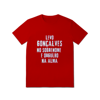 Nome do produto Camiseta Unissex Gonçalves no Nome, Orgulho na Alma (Malha Quality)