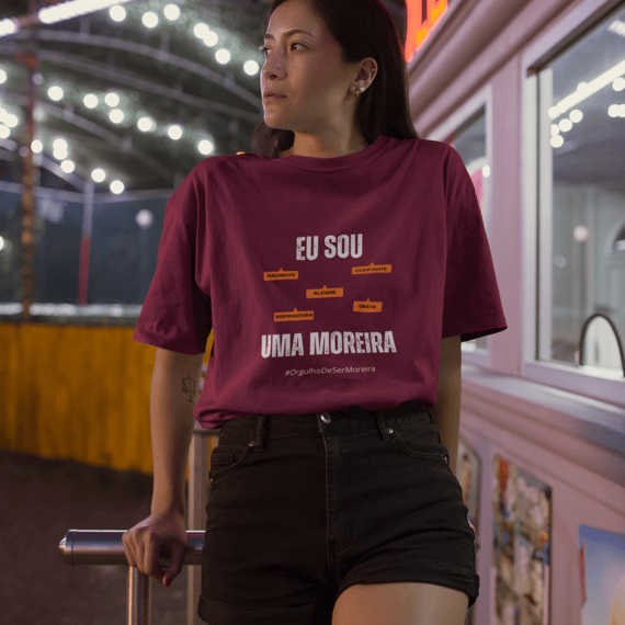 Camiseta Feminina Eu Sou Uma Moreira – Nome Que Representa (Quality Adulto)