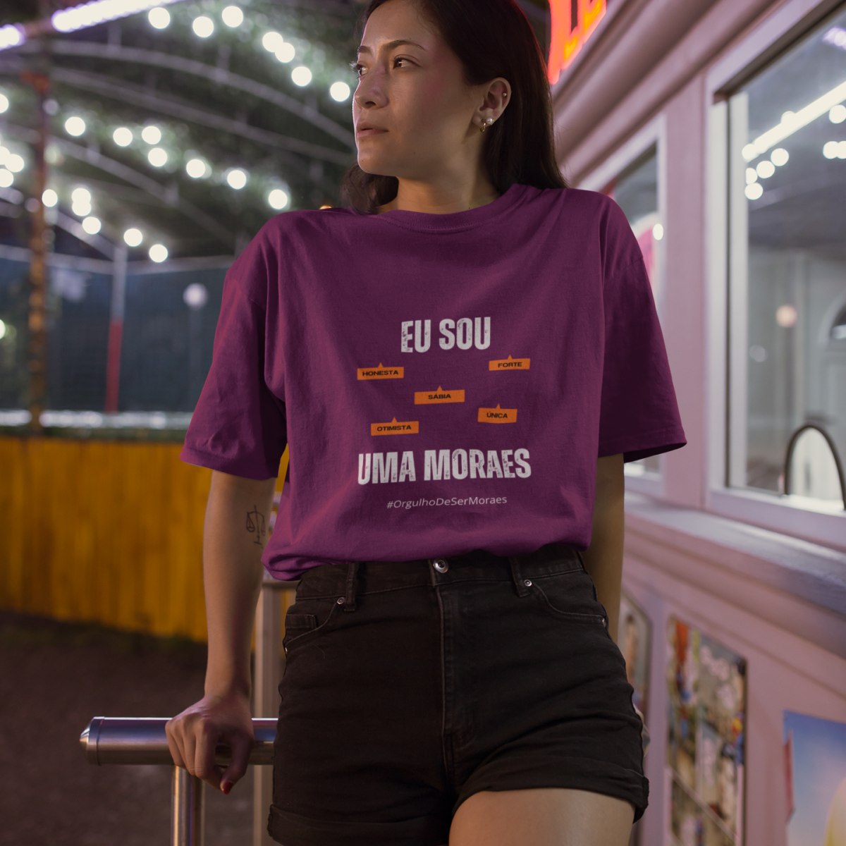 Nome do produto: Camiseta Feminina Eu Sou Uma Moraes – Nome Que Representa (Quality Adulto)