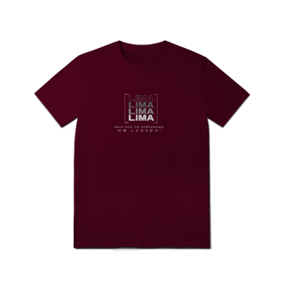 Nome do produto Camiseta Unissex “Lima, Mais que um Sobrenome, um Legado!” – Vista o Legado (Malha Quality)