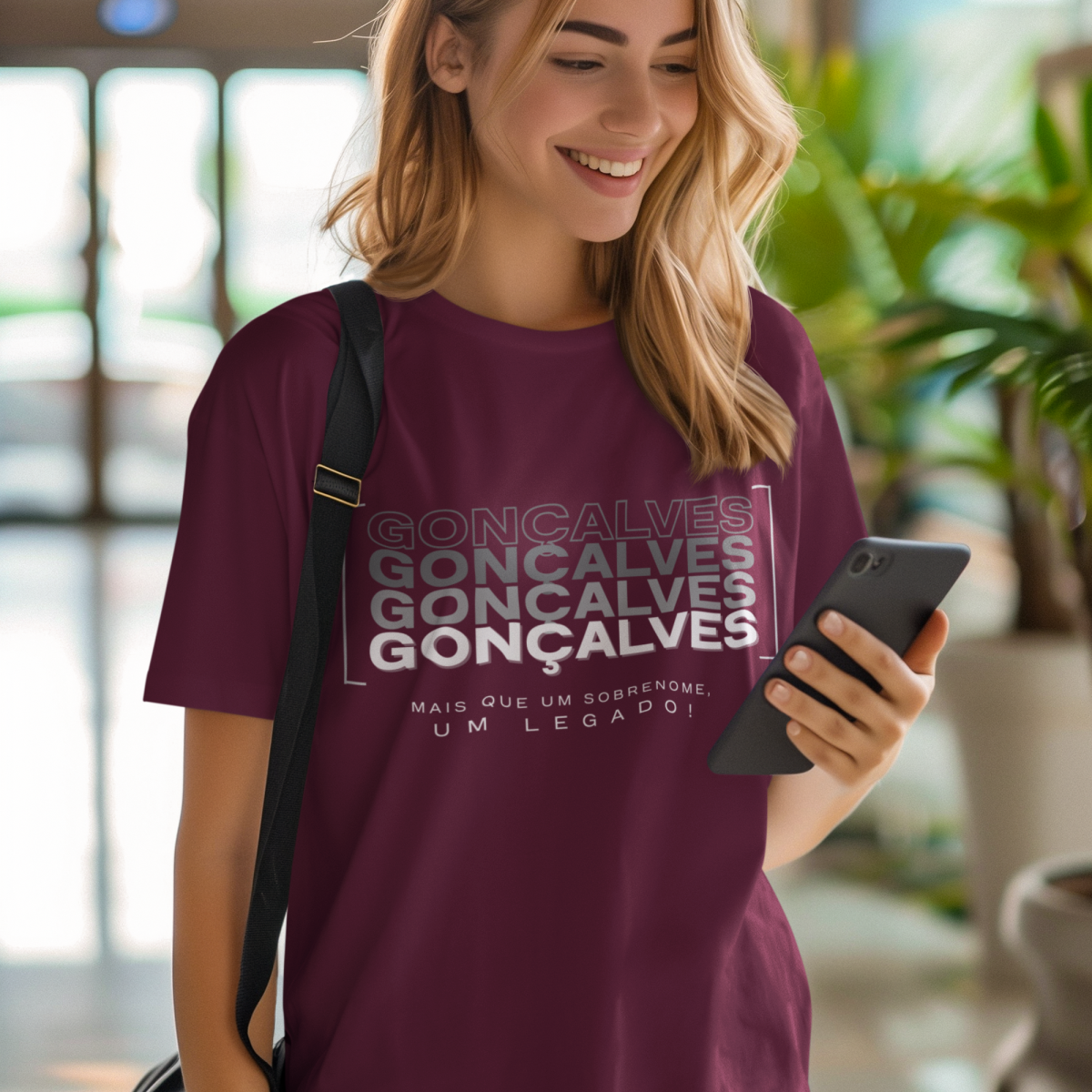 Camiseta Unissex “Gonçalves, Mais que um Sobrenome, um Legado!” – Vista o Legado (Malha Quality)