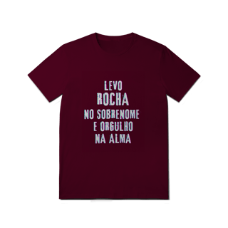 Nome do produto Camiseta Unissex Rocha no Nome, Orgulho na Alma (Malha Quality)