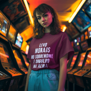 Camiseta Unissex Morais no Nome, Orgulho na Alma (Malha Quality)