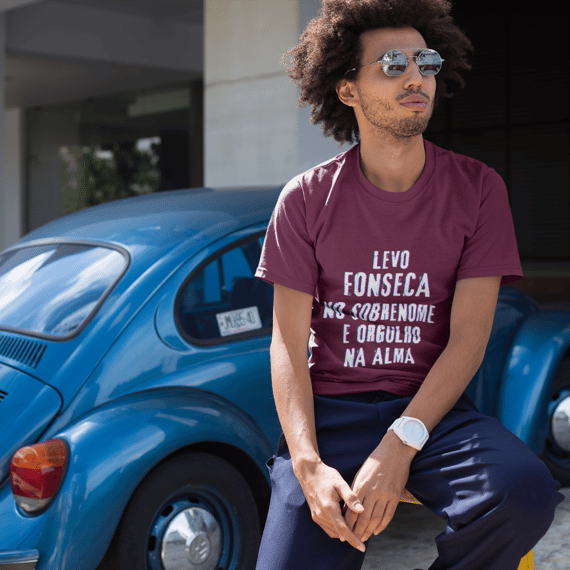 Camiseta Unissex Fonseca no Nome, Orgulho na Alma (Malha Quality)