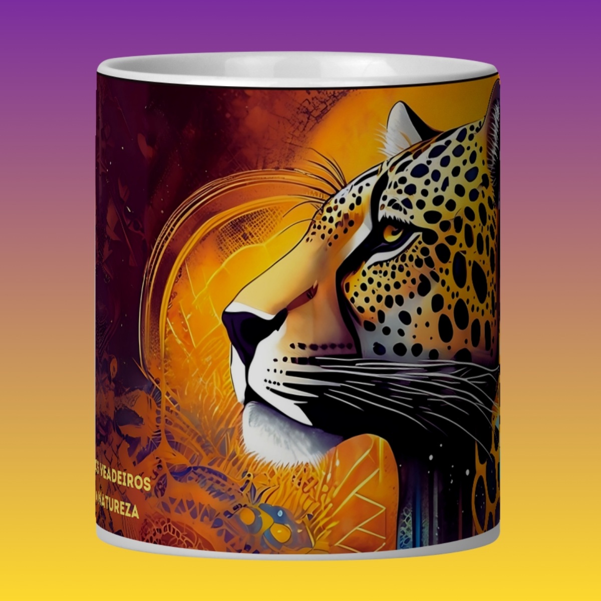 ARTEMÍSIA Canecas – ‘Onça-pintada – Cerrado Brasileiro’ - 01 Nome do produto: ARTEMÍSIA Canecas – ‘Onça-pintada – Cerrado Brasileiro’ - 01