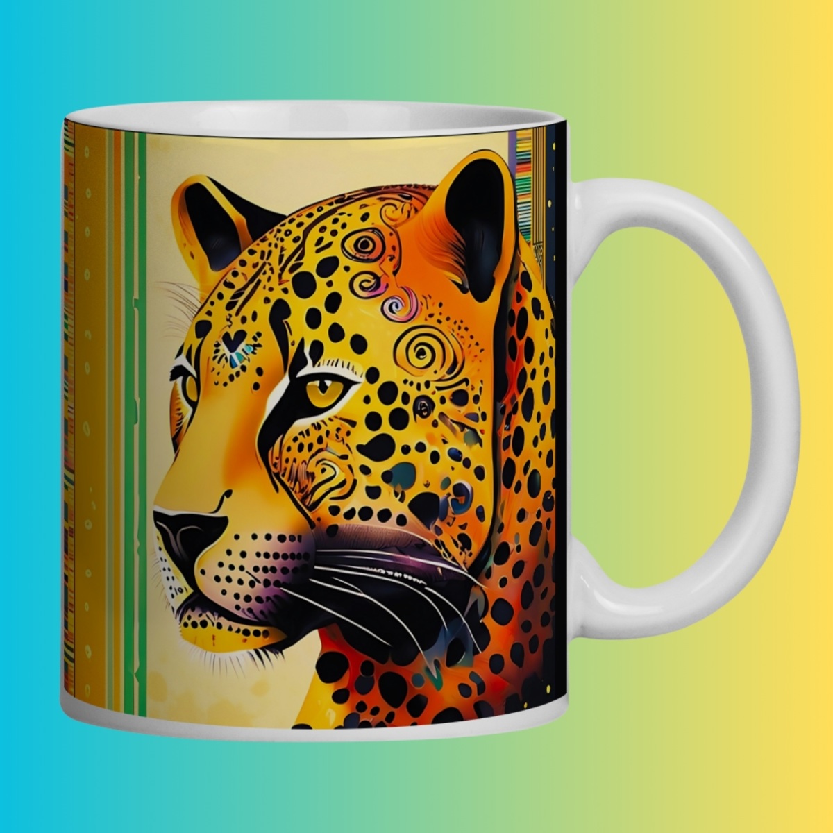 ARTEMÍSIA Canecas – ‘Onça-pintada – Cerrado Brasileiro’ - 04 Nome do produto: ARTEMÍSIA Canecas – ‘Onça-pintada – Cerrado Brasileiro’ - 04