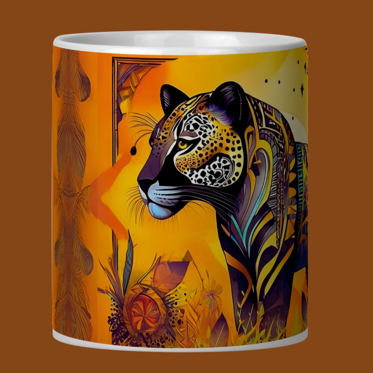 ARTEMÍSIA Canecas – ‘Onça-pintada – Cerrado Brasileiro’ - 08 Nome do produto: ARTEMÍSIA Canecas – ‘Onça-pintada – Cerrado Brasileiro’ - 08