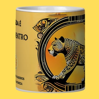 Nome do produto ARTEMÍSIA Canecas – ‘Onça-pintada – Cerrado Brasileiro’ - 10