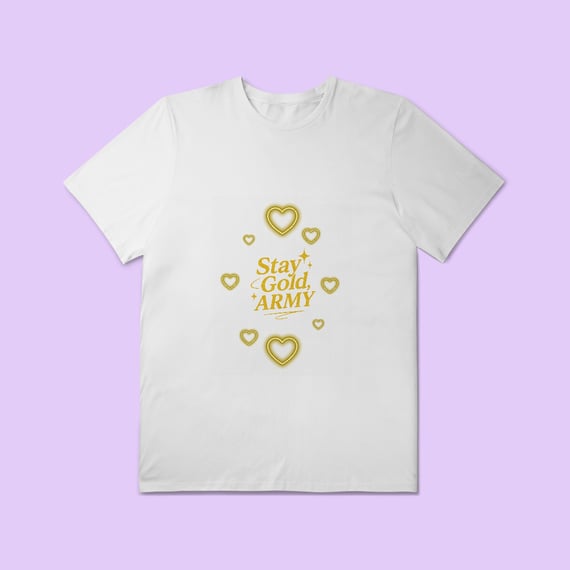 Gold ARMY Plus Size