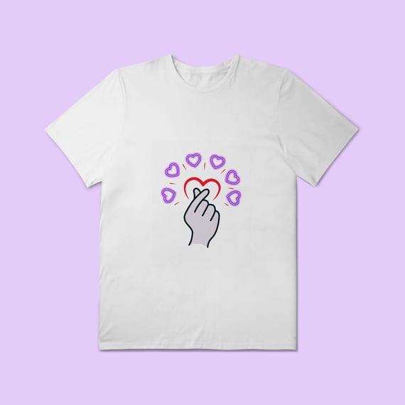 Finger Heart Plus Size