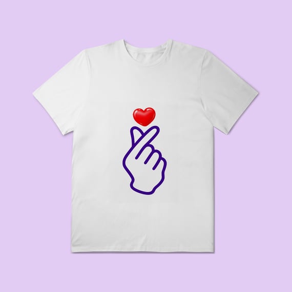 Finger Heart Plus Size