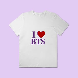 Nome do produtoEU AMO BTS Plus Size