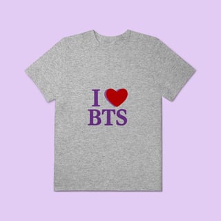 Nome do produtoEU AMO BTS Plus Size