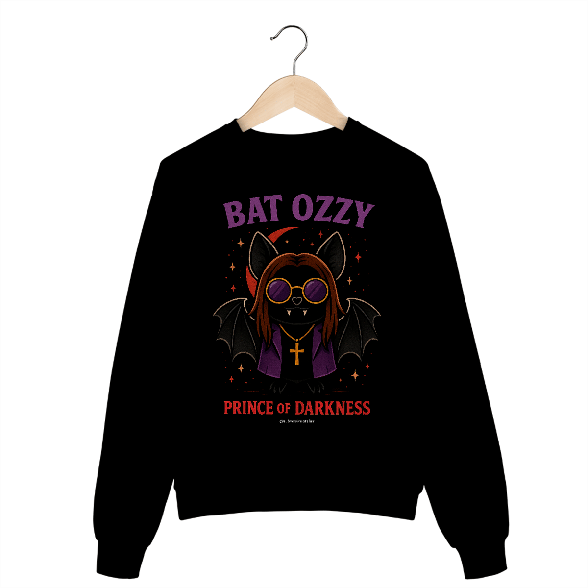 Nome do produto: Moletom Bat Ozzy