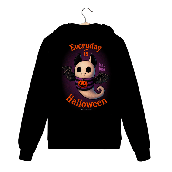 Moletom com Zíper Bat Boo