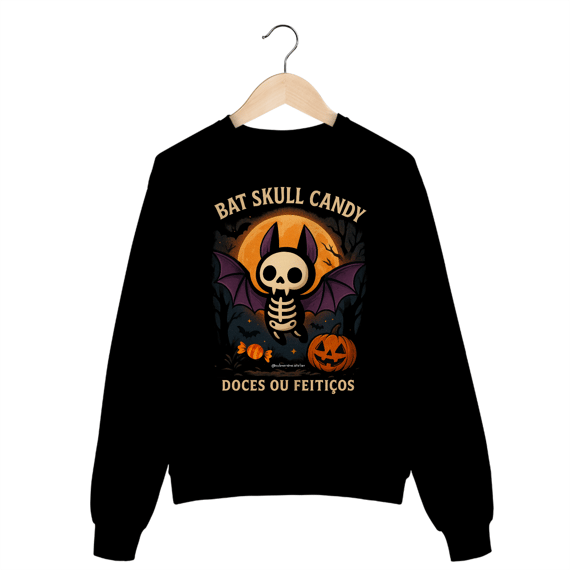 Moletom Bat Skull Candy